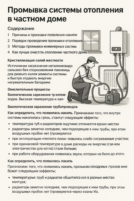 Промывка системы отопления в частном доме: полное руководство