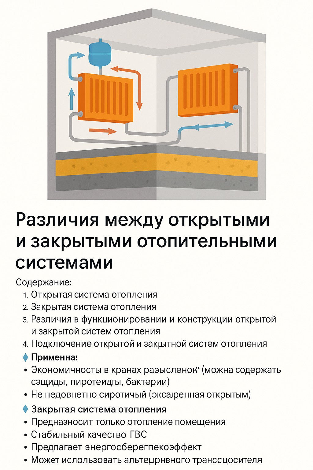 Открытые и закрытые системы отопления: в чем разница и что выбрать?