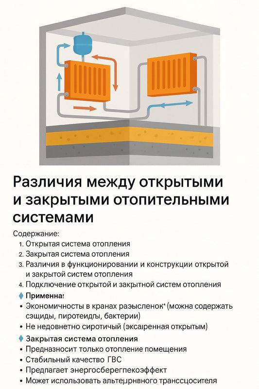 Открытые и закрытые системы отопления: в чем разница и что выбрать?