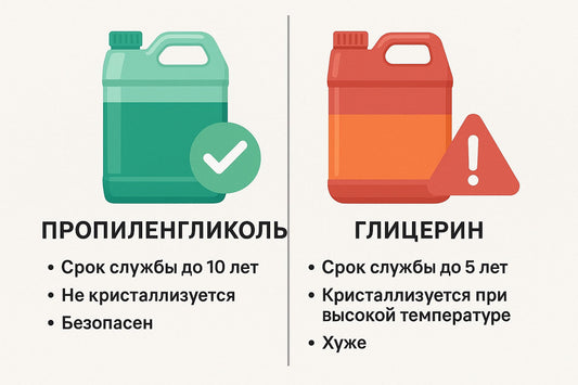 Что лучше для системы отопления: глицерин или пропиленгликоль?