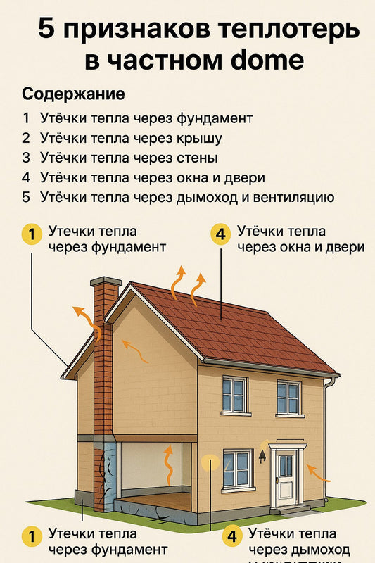 5 признаков теплопотерь в частном доме: как выявить и устранить