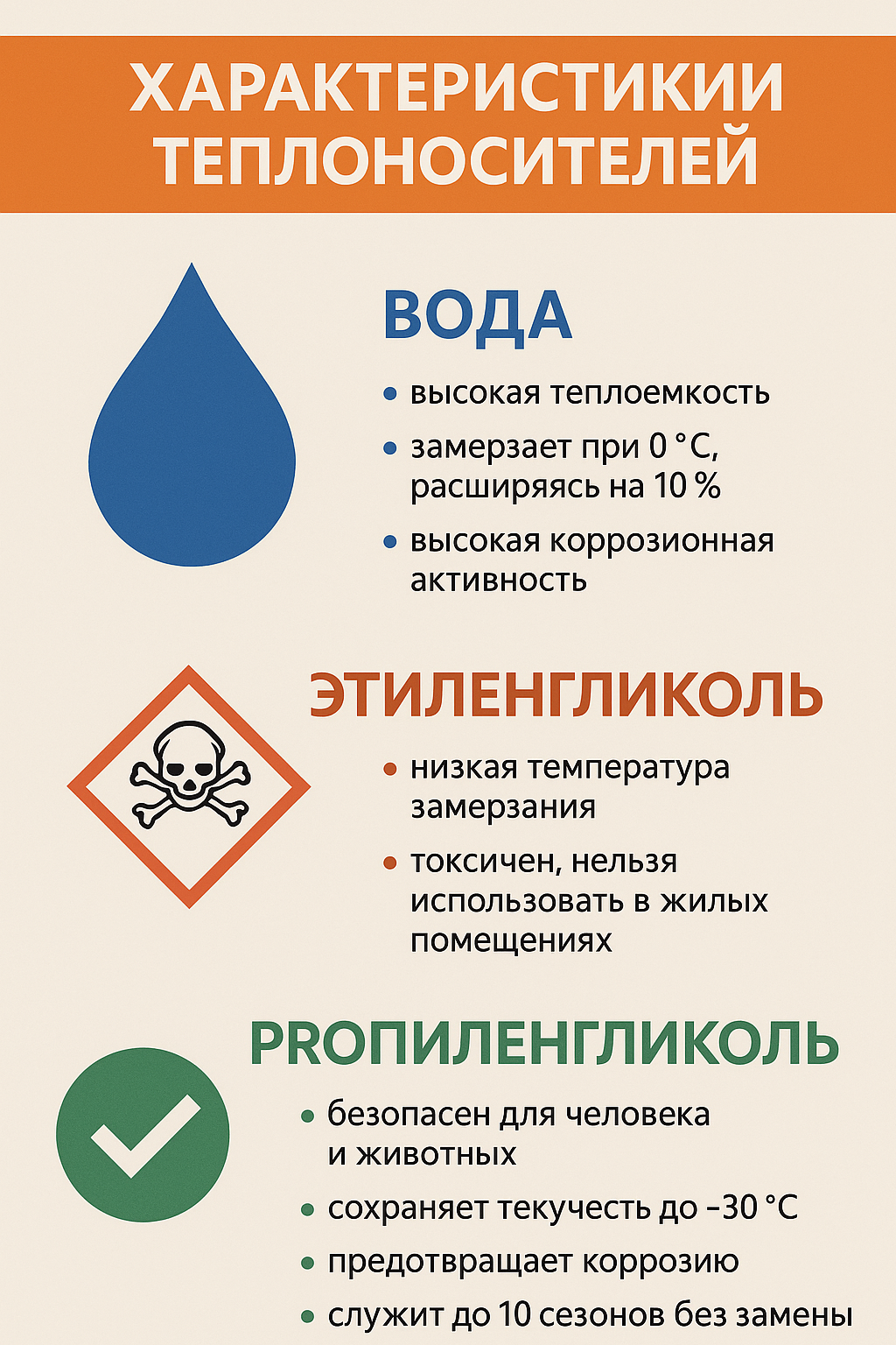 Характеристики теплоносителей для систем отопления: что выбрать для вашего дома