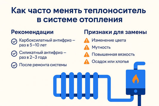 Как часто менять теплоноситель в системе отопления: полное руководство