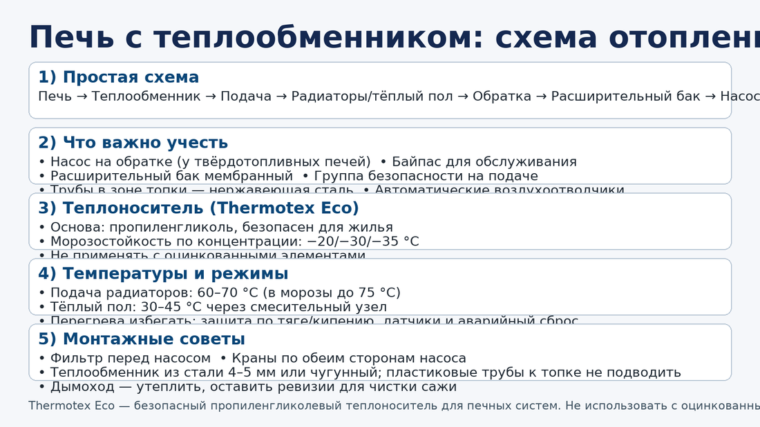 Печь с теплообменником для отопления дома: полное руководство