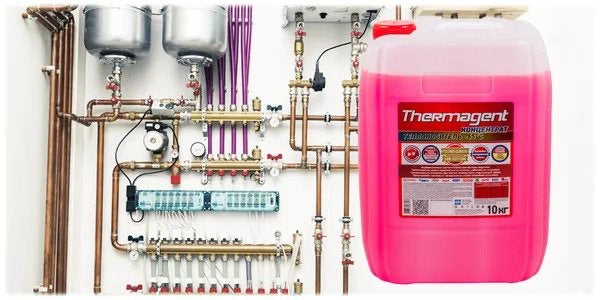 Теплоносій для системи утеплення 22 кг. Thermatex еко червоний