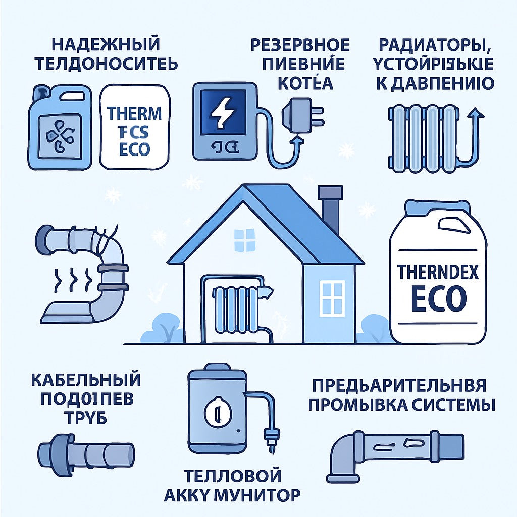Как защитить систему отопления от замерзания: советы и решение от Thermotex Eco