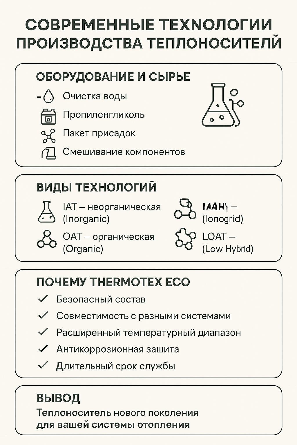 Современные технологии производства теплоносителей: как создаются эффективные и безопасные составы Thermotex Eco