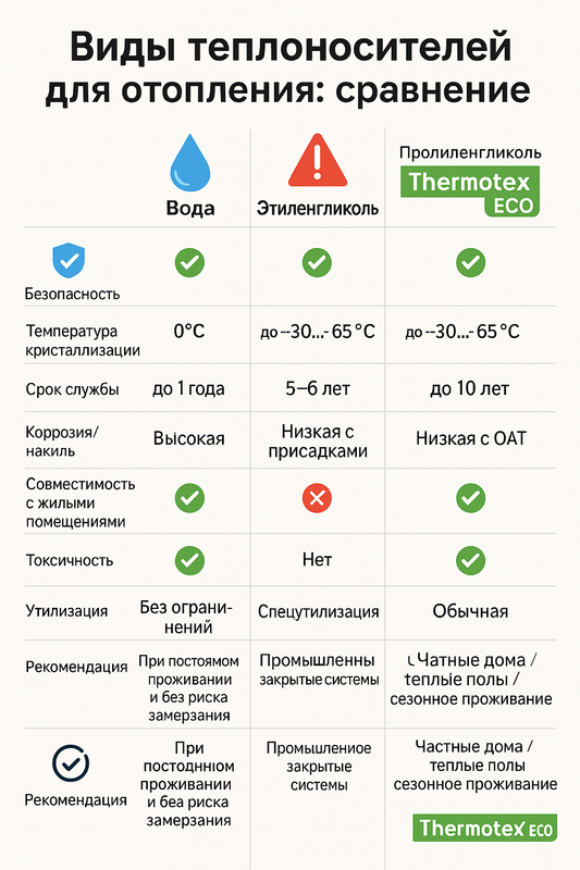 Какие теплоносители используются в системах отопления: полный обзор и рекомендации